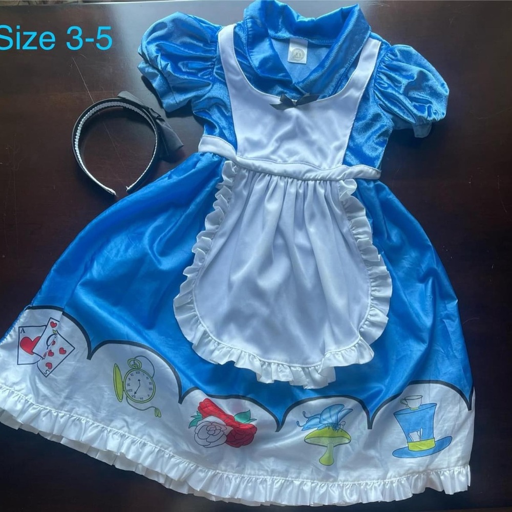 Little Adventures Alice in Wonderland Dress. Size 3-5